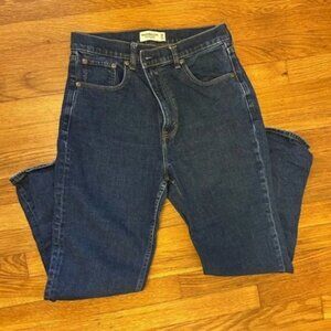 Abercrombie Ankle Straight Curve Love High Rise